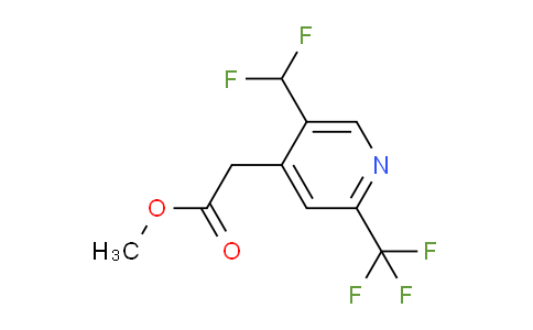 Methyl 5-(difluoromethyl)-2-(trifluoromethyl)pyridine-4-acetate