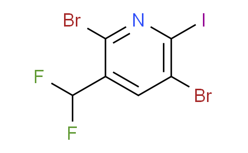 2,5-Dibromo-3-(difluoromethyl)-6-iodopyridine