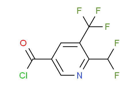 2-(Difluoromethyl)-3-(trifluoromethyl)pyridine-5-carbonyl chloride