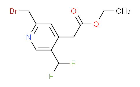 Ethyl 2-(bromomethyl)-5-(difluoromethyl)pyridine-4-acetate