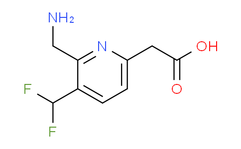 2-(Aminomethyl)-3-(difluoromethyl)pyridine-6-acetic acid