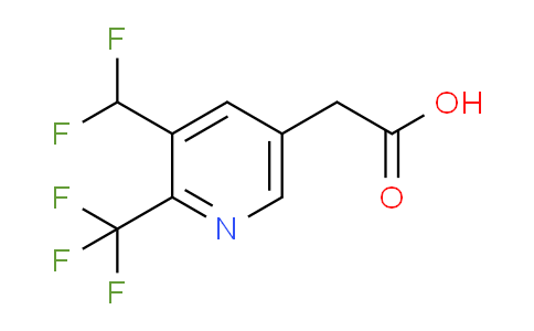 3-(Difluoromethyl)-2-(trifluoromethyl)pyridine-5-acetic acid