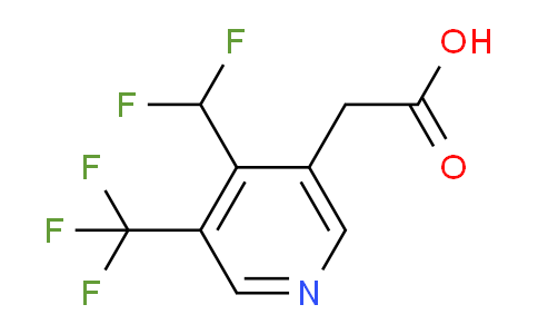 4-(Difluoromethyl)-3-(trifluoromethyl)pyridine-5-acetic acid