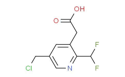 5-(Chloromethyl)-2-(difluoromethyl)pyridine-3-acetic acid