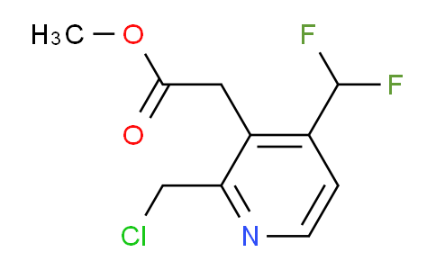 Methyl 2-(chloromethyl)-4-(difluoromethyl)pyridine-3-acetate