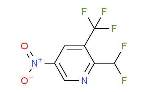 2-(Difluoromethyl)-5-nitro-3-(trifluoromethyl)pyridine