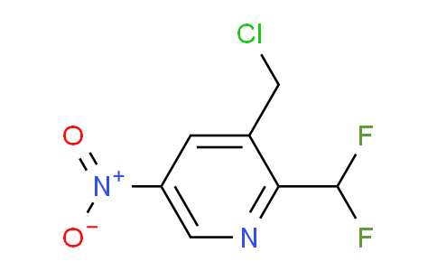 3-(Chloromethyl)-2-(difluoromethyl)-5-nitropyridine