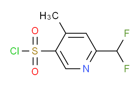 2-(Difluoromethyl)-4-methylpyridine-5-sulfonyl chloride