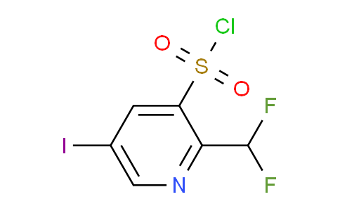 2-(Difluoromethyl)-5-iodopyridine-3-sulfonyl chloride