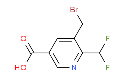 3-(Bromomethyl)-2-(difluoromethyl)pyridine-5-carboxylic acid