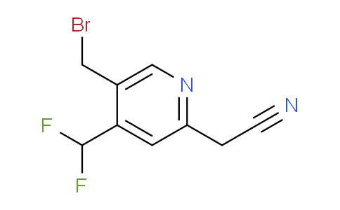 5-(Bromomethyl)-4-(difluoromethyl)pyridine-2-acetonitrile