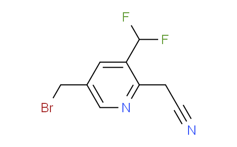 5-(Bromomethyl)-3-(difluoromethyl)pyridine-2-acetonitrile