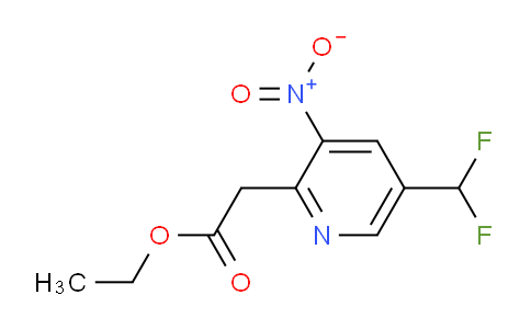 Ethyl 5-(difluoromethyl)-3-nitropyridine-2-acetate