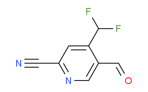 2-Cyano-4-(difluoromethyl)pyridine-5-carboxaldehyde