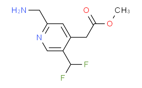 Methyl 2-(aminomethyl)-5-(difluoromethyl)pyridine-4-acetate