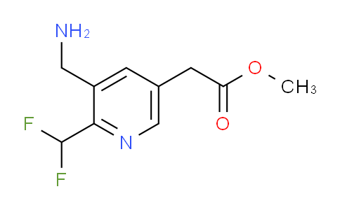Methyl 3-(aminomethyl)-2-(difluoromethyl)pyridine-5-acetate