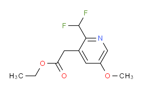 Ethyl 2-(difluoromethyl)-5-methoxypyridine-3-acetate