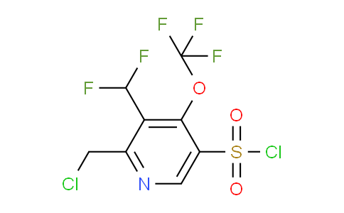 2-(Chloromethyl)-3-(difluoromethyl)-4-(trifluoromethoxy)pyridine-5-sulfonyl chloride