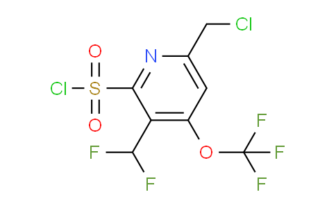 6-(Chloromethyl)-3-(difluoromethyl)-4-(trifluoromethoxy)pyridine-2-sulfonyl chloride