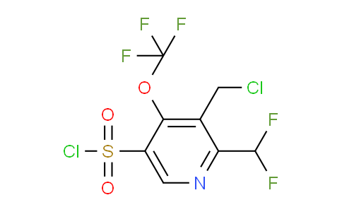 3-(Chloromethyl)-2-(difluoromethyl)-4-(trifluoromethoxy)pyridine-5-sulfonyl chloride