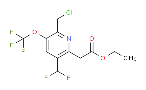 AM209506 | 1804656-20-9 | Ethyl 2-(chloromethyl)-5-(difluoromethyl)-3-(trifluoromethoxy)pyridine-6-acetate