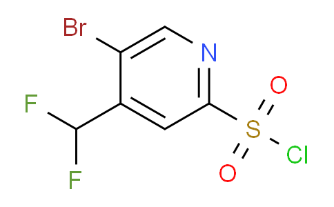 5-Bromo-4-(difluoromethyl)pyridine-2-sulfonyl chloride