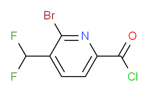 2-Bromo-3-(difluoromethyl)pyridine-6-carbonyl chloride