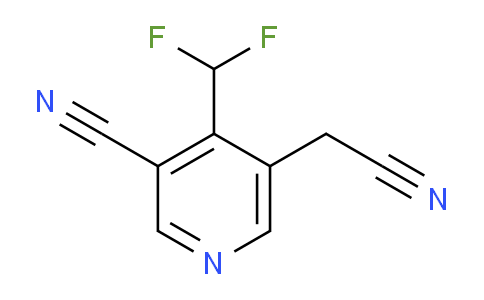 3-Cyano-4-(difluoromethyl)pyridine-5-acetonitrile