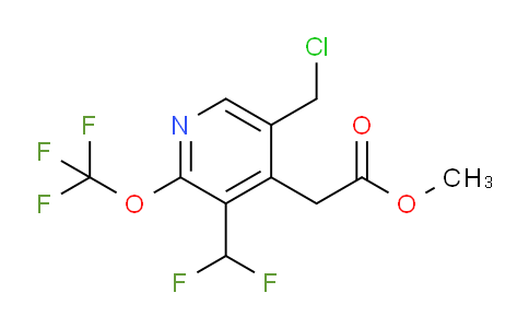 AM209535 | 1804368-66-8 | Methyl 5-(chloromethyl)-3-(difluoromethyl)-2-(trifluoromethoxy)pyridine-4-acetate