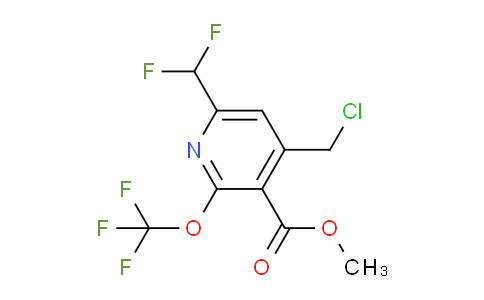 AM209557 | 1804657-77-9 | Methyl 4-(chloromethyl)-6-(difluoromethyl)-2-(trifluoromethoxy)pyridine-3-carboxylate