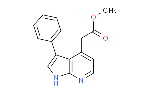 Methyl 3-phenyl-1H-pyrrolo[2,3-b]pyridine-4-acetate