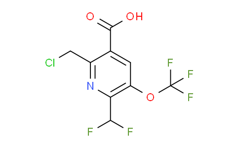2-(Chloromethyl)-6-(difluoromethyl)-5-(trifluoromethoxy)pyridine-3-carboxylic acid