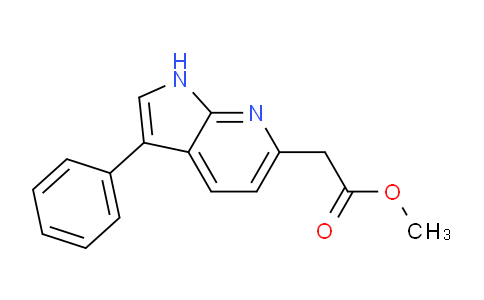 Methyl 3-phenyl-1H-pyrrolo[2,3-b]pyridine-6-acetate