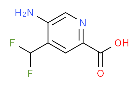 AM209571 | 1804755-98-3 | 5-Amino-4-(difluoromethyl)pyridine-2-carboxylic acid