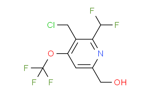 3-(Chloromethyl)-2-(difluoromethyl)-4-(trifluoromethoxy)pyridine-6-methanol