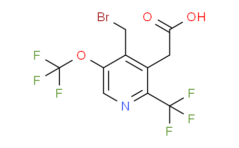 AM209588 | 1804673-37-7 | 4-(Bromomethyl)-5-(trifluoromethoxy)-2-(trifluoromethyl)pyridine-3-acetic acid