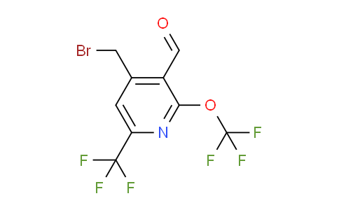 AM209591 | 1805164-79-7 | 4-(Bromomethyl)-2-(trifluoromethoxy)-6-(trifluoromethyl)pyridine-3-carboxaldehyde