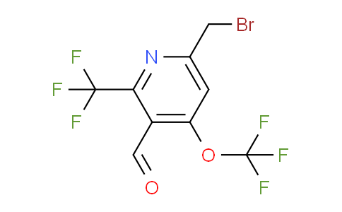 6-(Bromomethyl)-4-(trifluoromethoxy)-2-(trifluoromethyl)pyridine-3-carboxaldehyde
