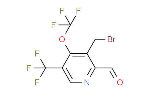 3-(Bromomethyl)-4-(trifluoromethoxy)-5-(trifluoromethyl)pyridine-2-carboxaldehyde