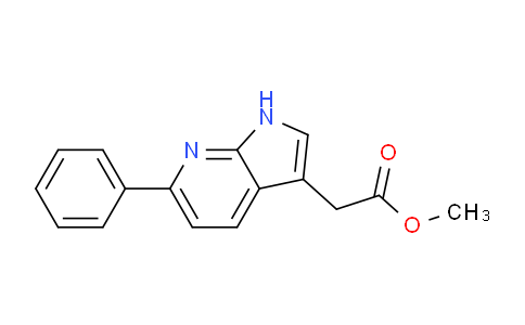 Methyl 6-phenyl-1H-pyrrolo[2,3-b]pyridine-3-acetate