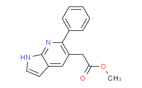 Methyl 6-phenyl-1H-pyrrolo[2,3-b]pyridine-5-acetate
