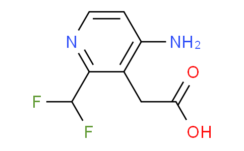 4-Amino-2-(difluoromethyl)pyridine-3-acetic acid