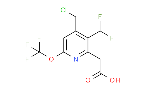 4-(Chloromethyl)-3-(difluoromethyl)-6-(trifluoromethoxy)pyridine-2-acetic acid