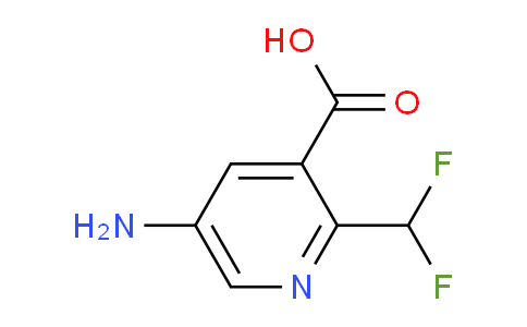 AM209653 | 1806760-66-6 | 5-Amino-2-(difluoromethyl)pyridine-3-carboxylic acid