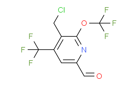 3-(Chloromethyl)-2-(trifluoromethoxy)-4-(trifluoromethyl)pyridine-6-carboxaldehyde