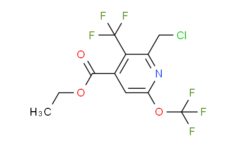 AM209668 | 1806767-80-5 | Ethyl 2-(chloromethyl)-6-(trifluoromethoxy)-3-(trifluoromethyl)pyridine-4-carboxylate