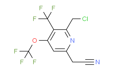 AM209673 | 1804880-62-3 | 2-(Chloromethyl)-4-(trifluoromethoxy)-3-(trifluoromethyl)pyridine-6-acetonitrile