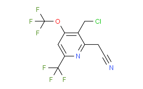 AM209677 | 1805245-04-8 | 3-(Chloromethyl)-4-(trifluoromethoxy)-6-(trifluoromethyl)pyridine-2-acetonitrile