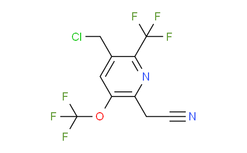 AM209679 | 1806785-29-4 | 3-(Chloromethyl)-5-(trifluoromethoxy)-2-(trifluoromethyl)pyridine-6-acetonitrile