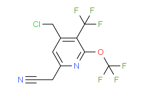 AM209683 | 1805307-15-6 | 4-(Chloromethyl)-2-(trifluoromethoxy)-3-(trifluoromethyl)pyridine-6-acetonitrile